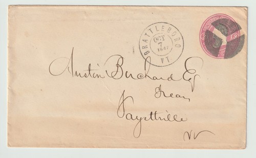 Pink postal stationery - 3¢,